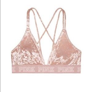 PINK Velvet Bralette